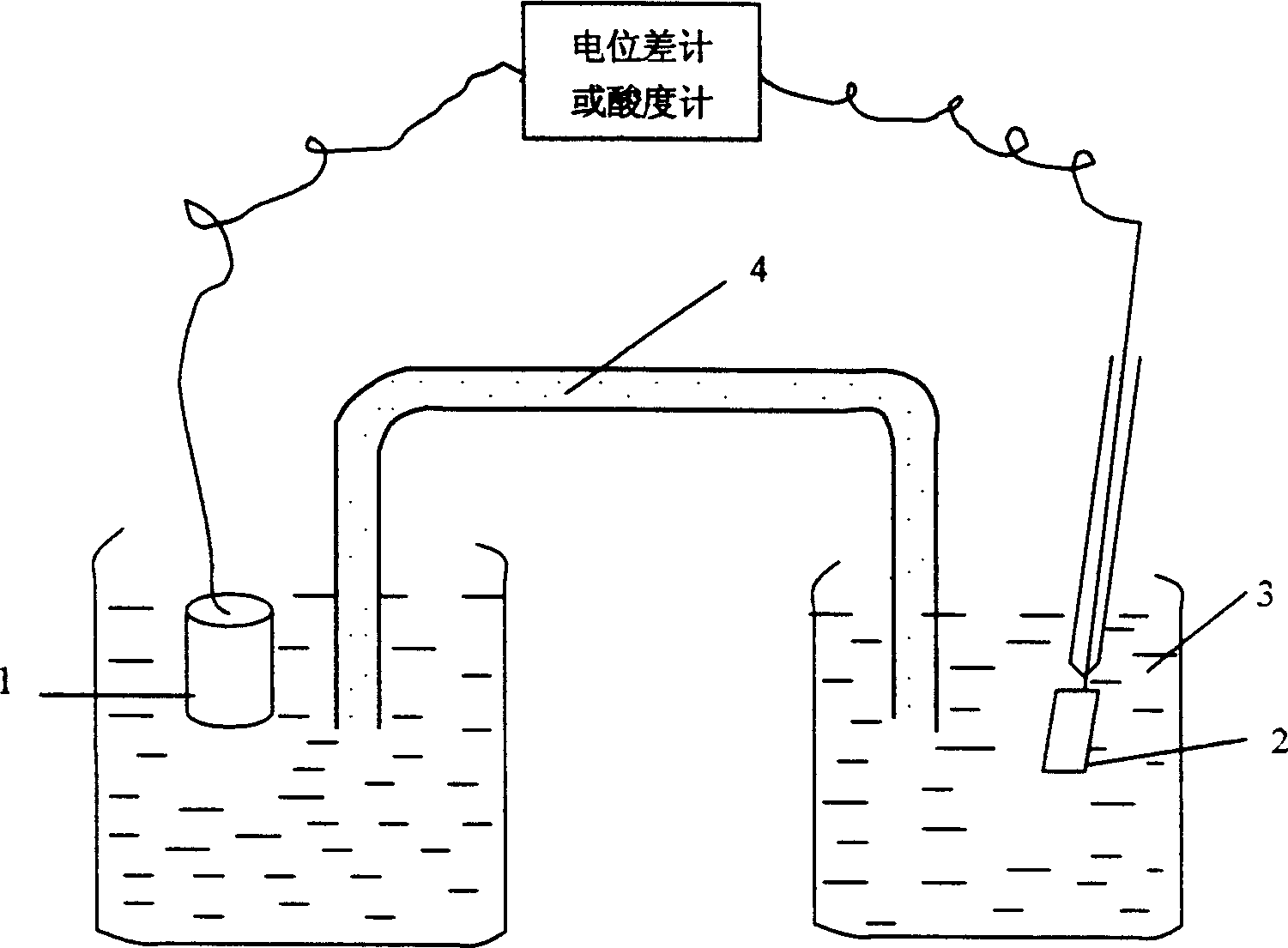 Electrode detecting device and method for oxidation strength value of geo chemical samples