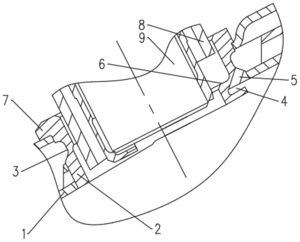 Sparking plug bush with cooling structure