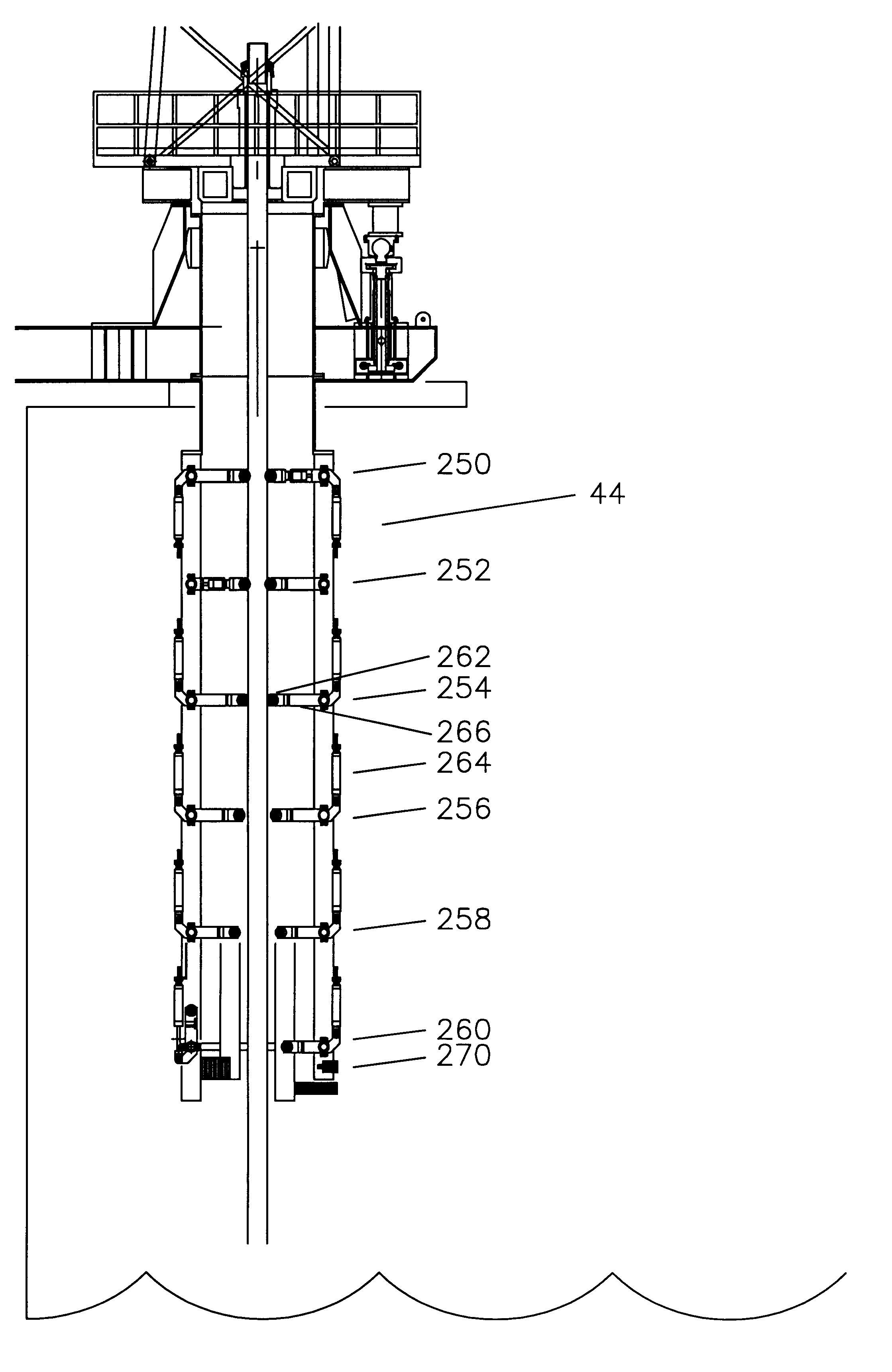 Stinger for J-Lay pipelaying system