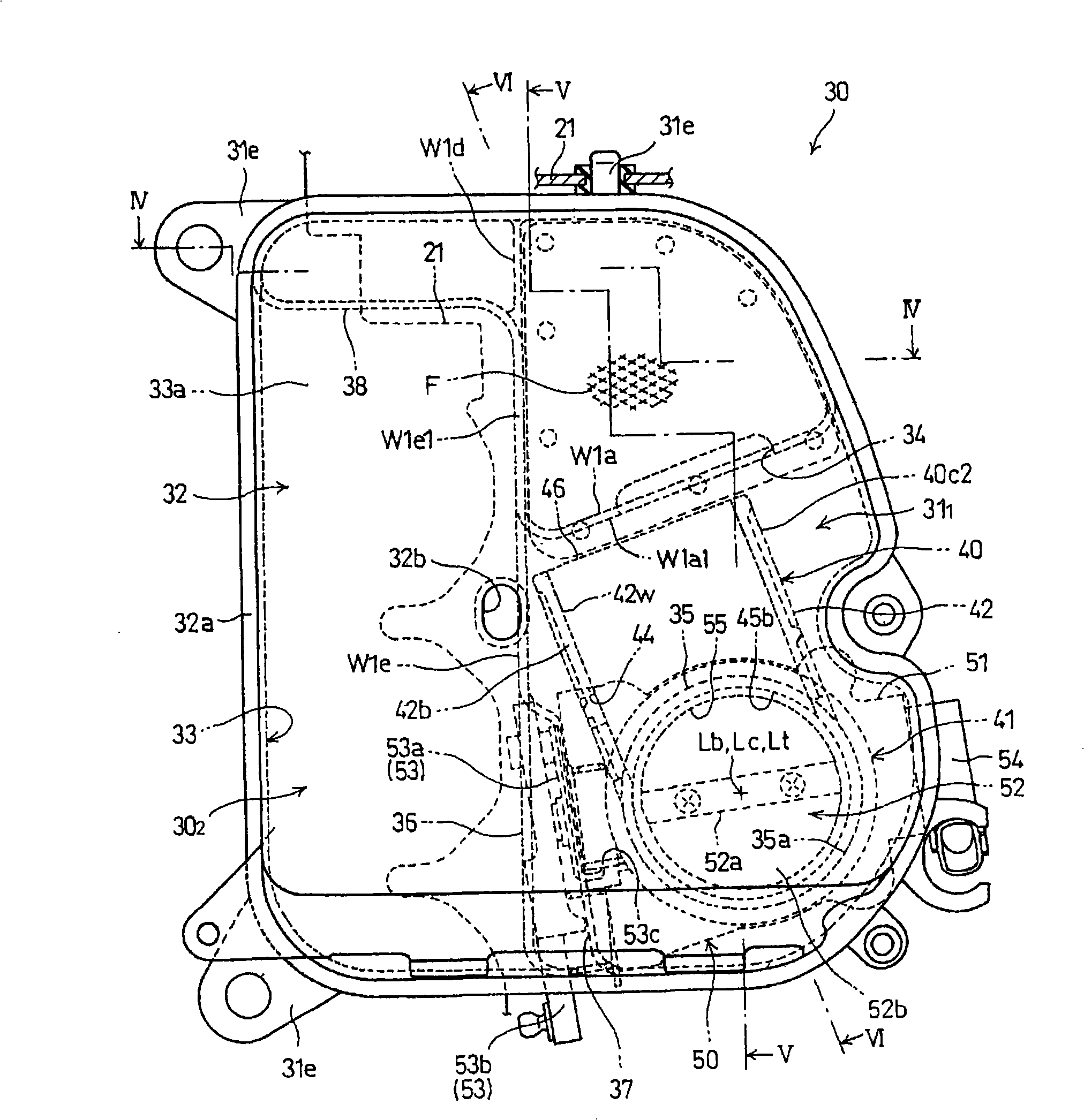 Internal combustion engine with intake muffler