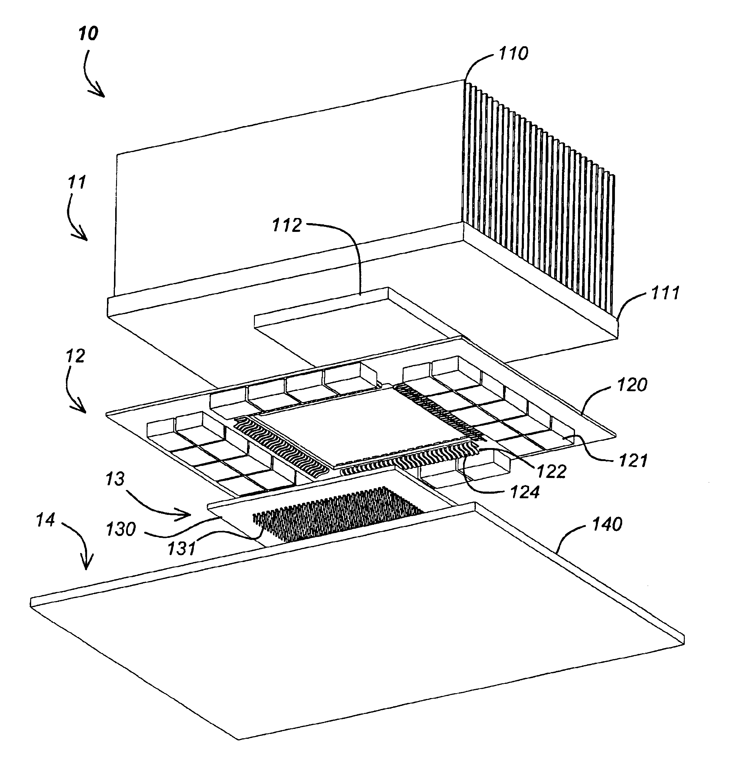 Ultra-low impedance power interconnection system for electronic packages