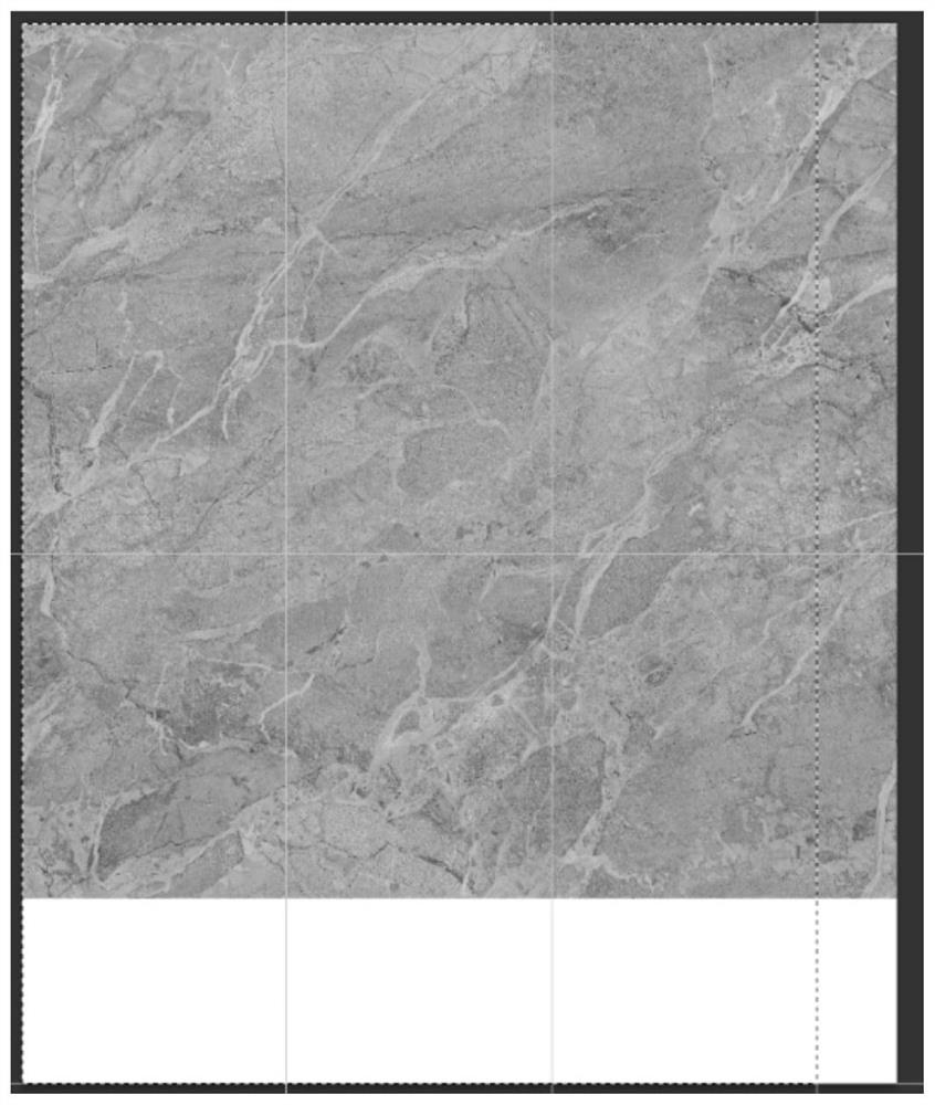 Image processing method and device for arbitrary lines on layout of ceramic tile and rock plate product