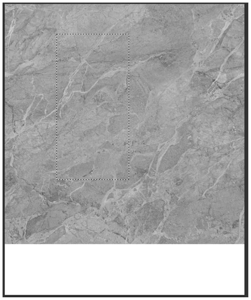 Image processing method and device for arbitrary lines on layout of ceramic tile and rock plate product