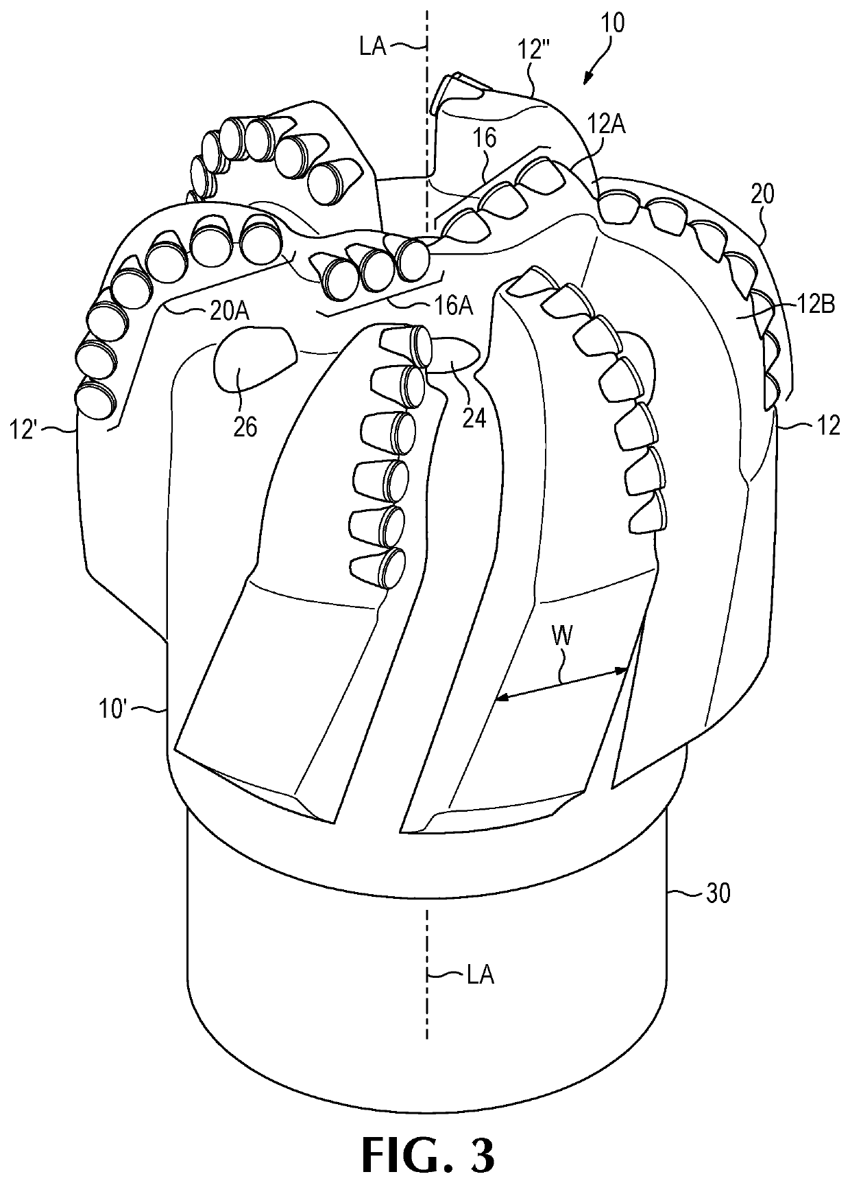 Downhole tool with fixed cutters for removing rock