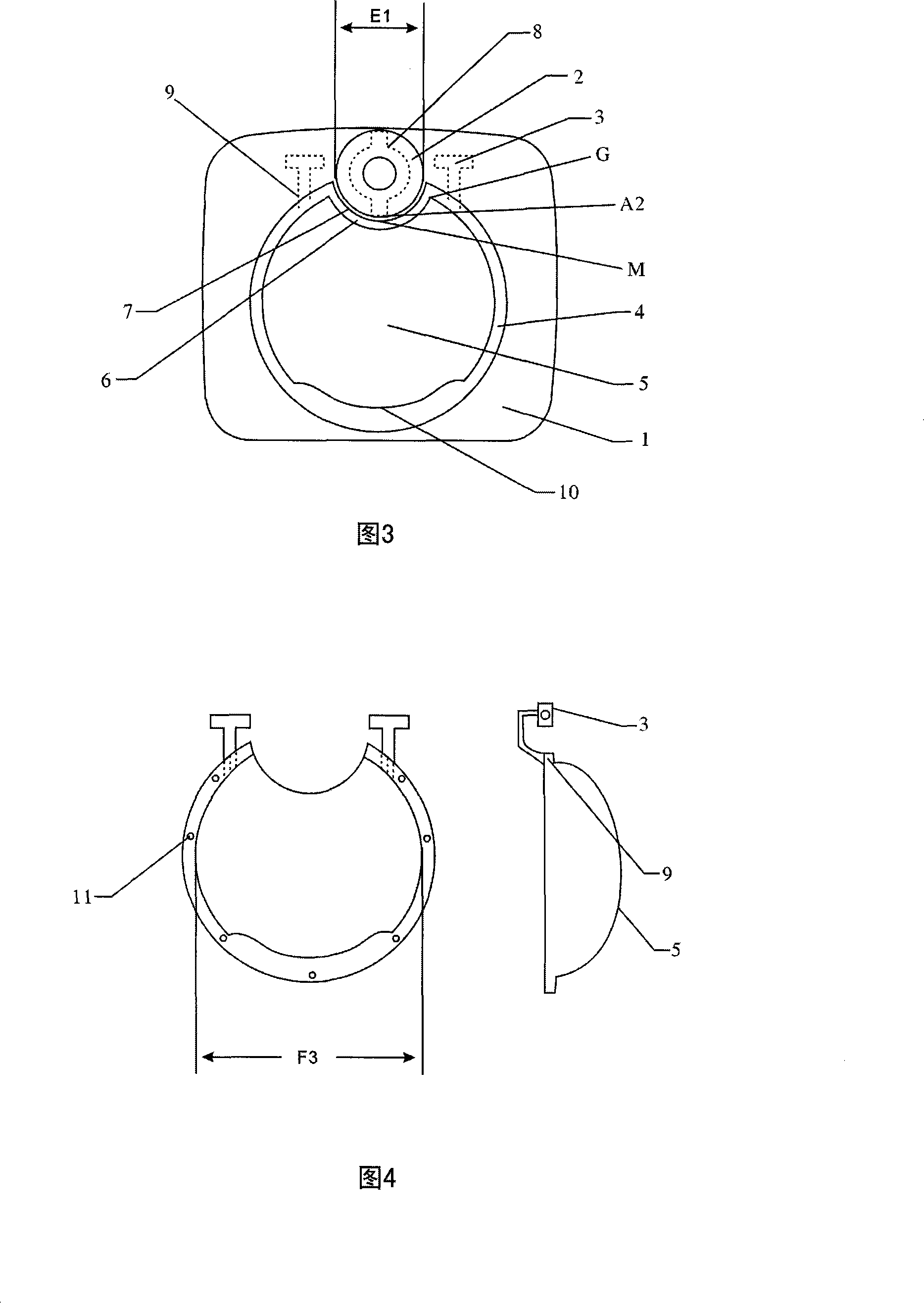 Dewaterer panel having big-ball shaped perspective window cover and realizing method
