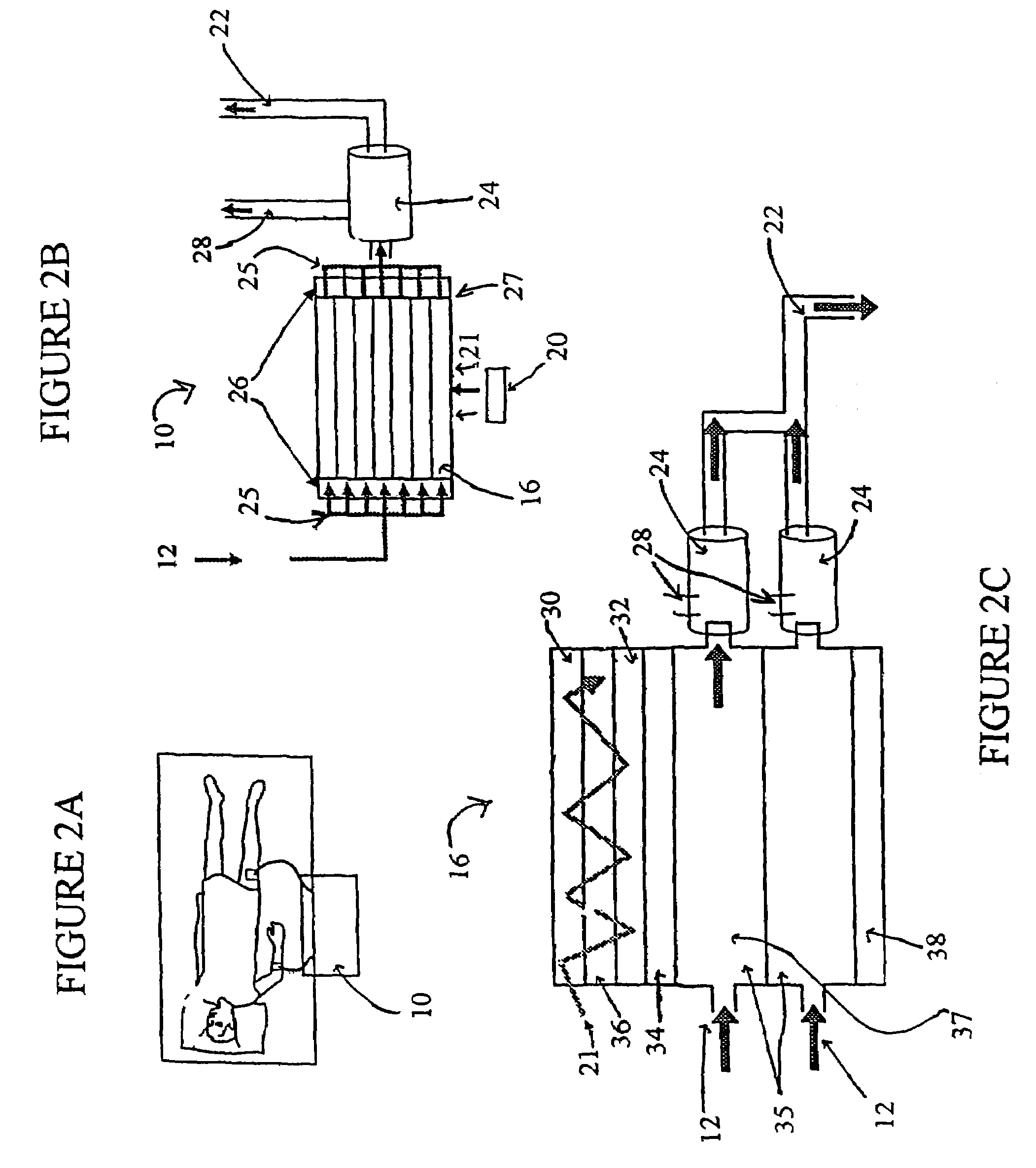 Photolytic cell for providing physiological gas exchange