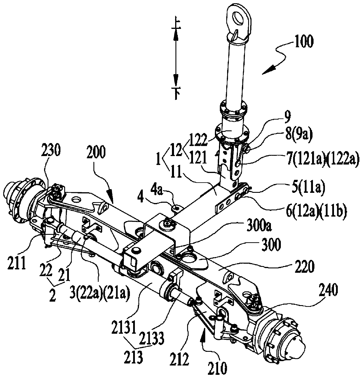 Traction mechanism of self-propelled vehicle and self-propelled vehicle