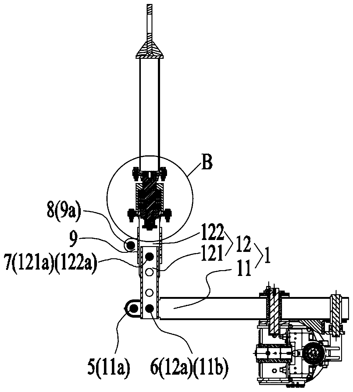 Traction mechanism of self-propelled vehicle and self-propelled vehicle