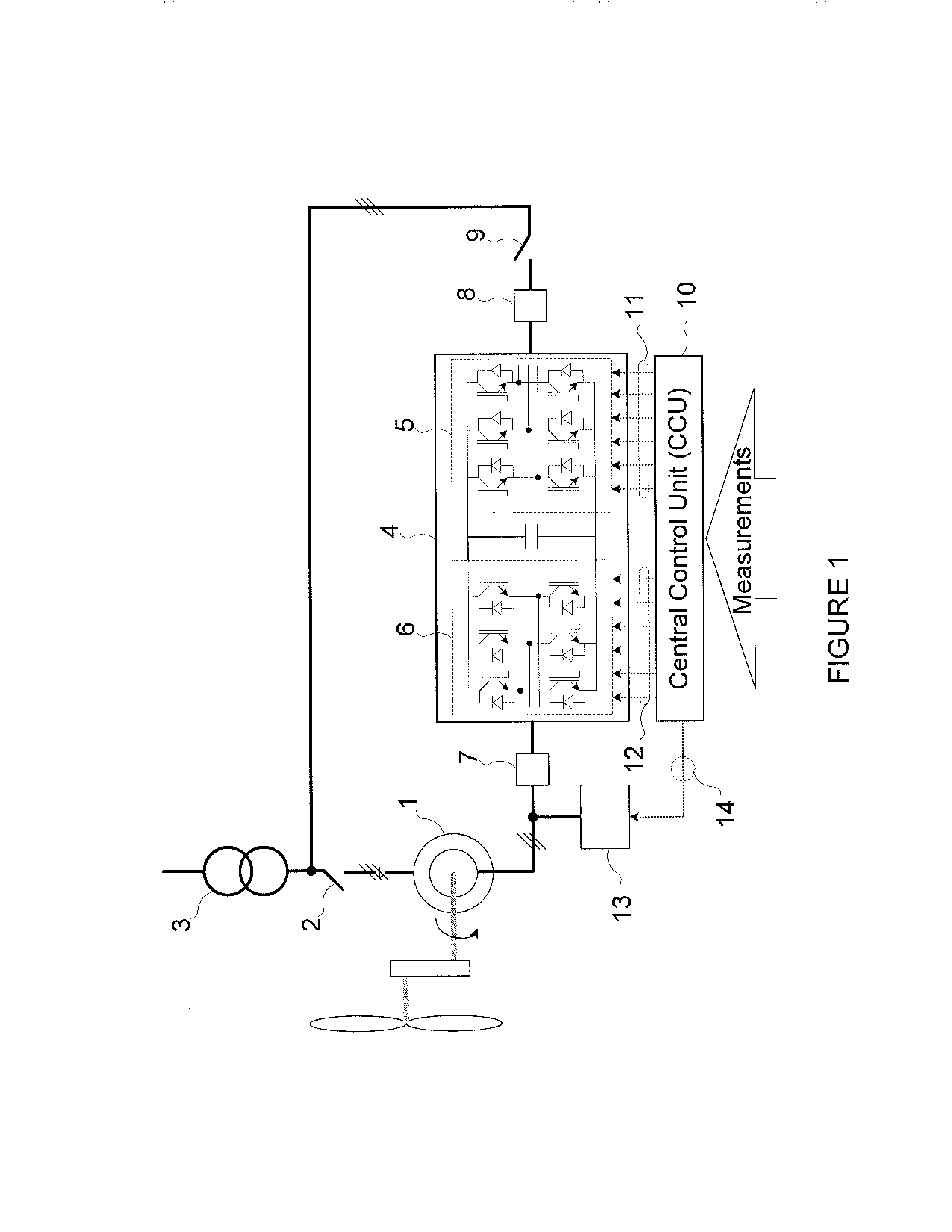 Method and apparatus for controlling a frequency converter