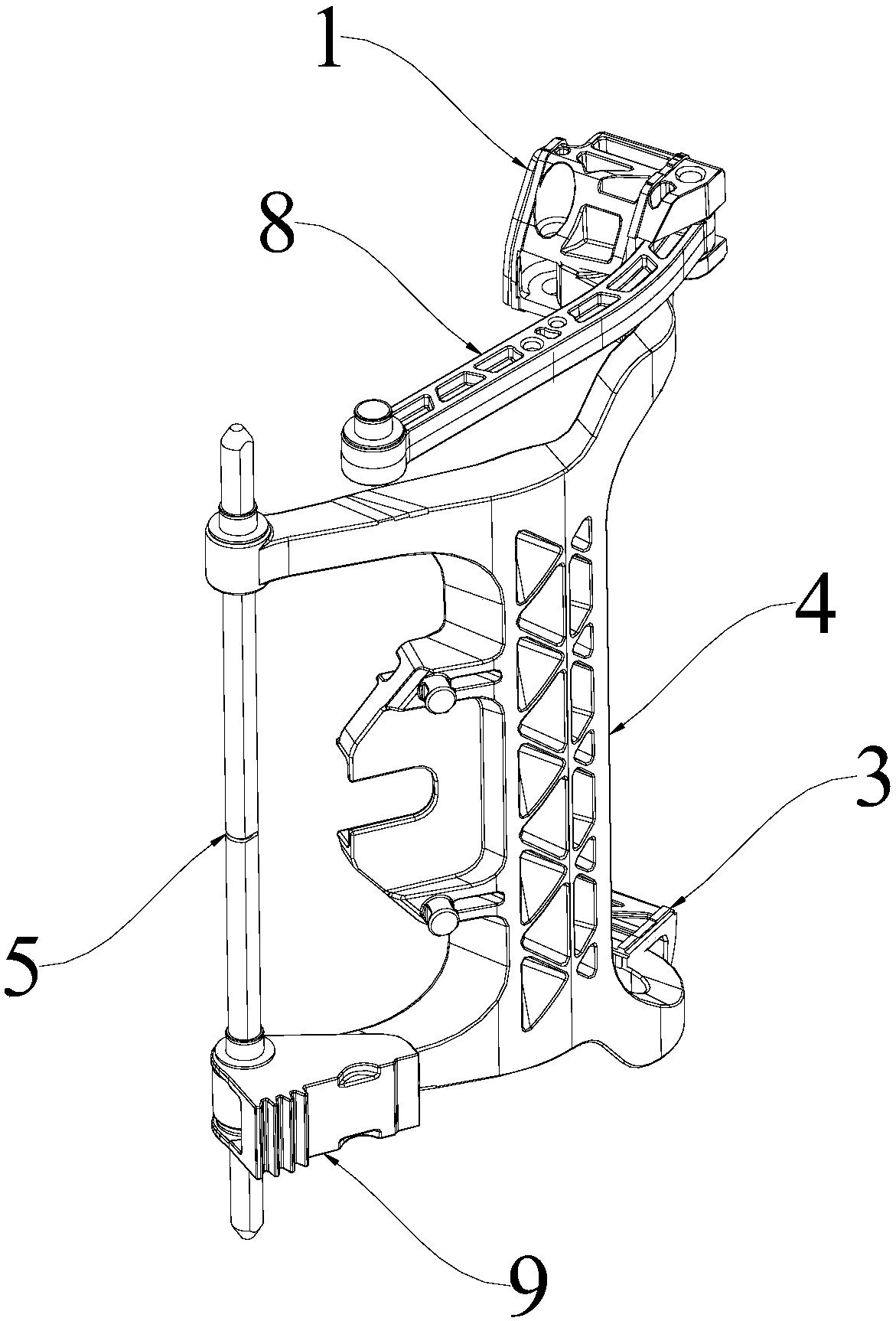 Car door handle driving structure