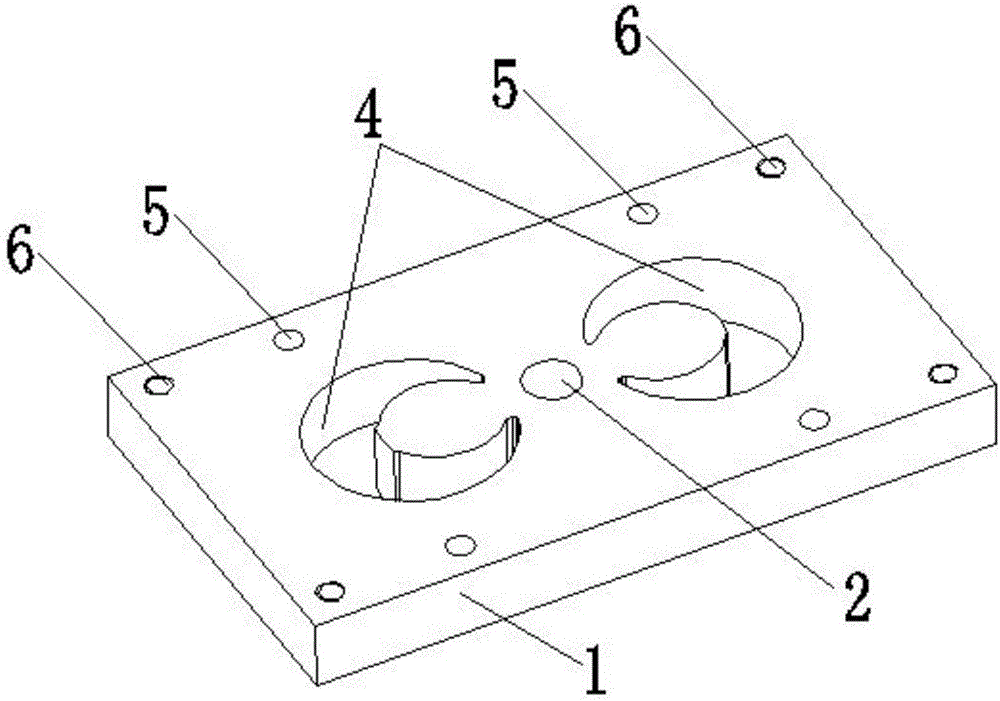Front mold core plate structure