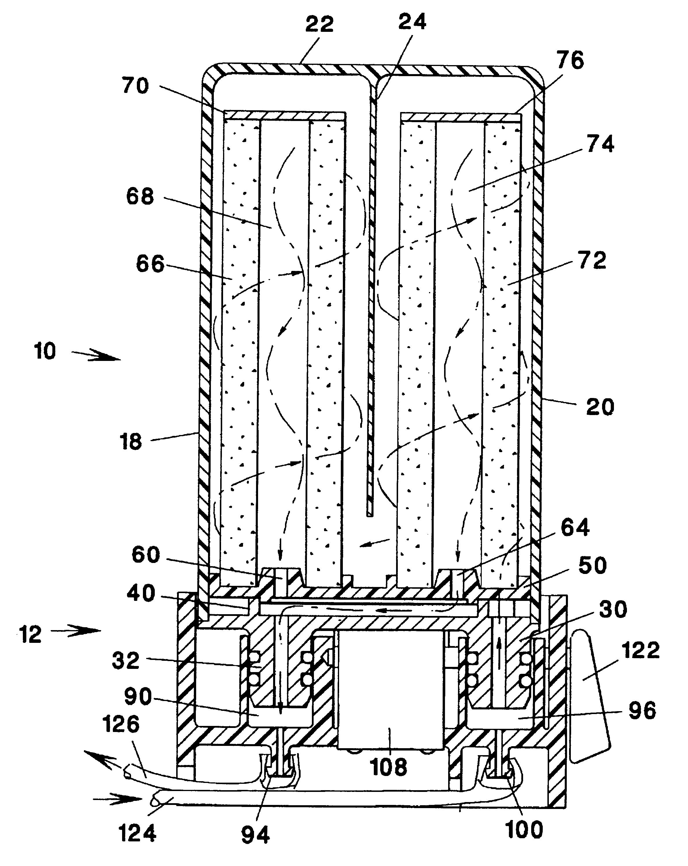 Water treatment cartridge and base
