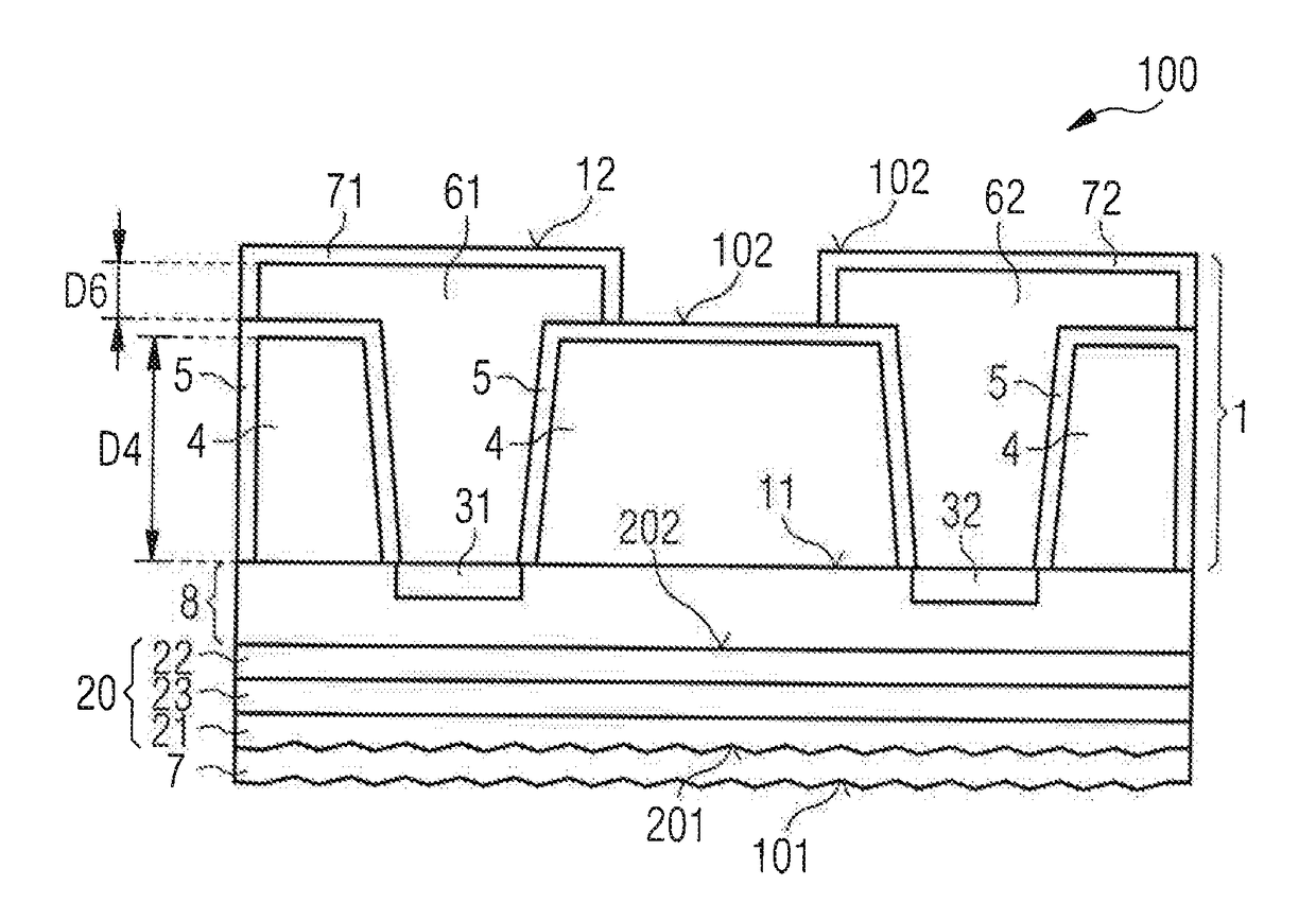 Component Having a Metal Carrier and Method for Producing Components