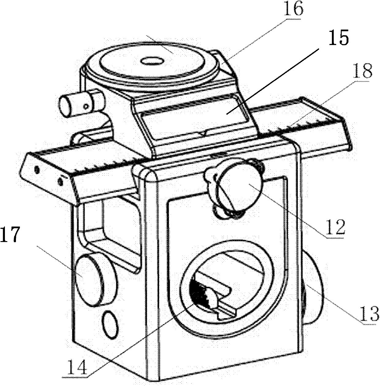 Video camera combined photographic frame structure