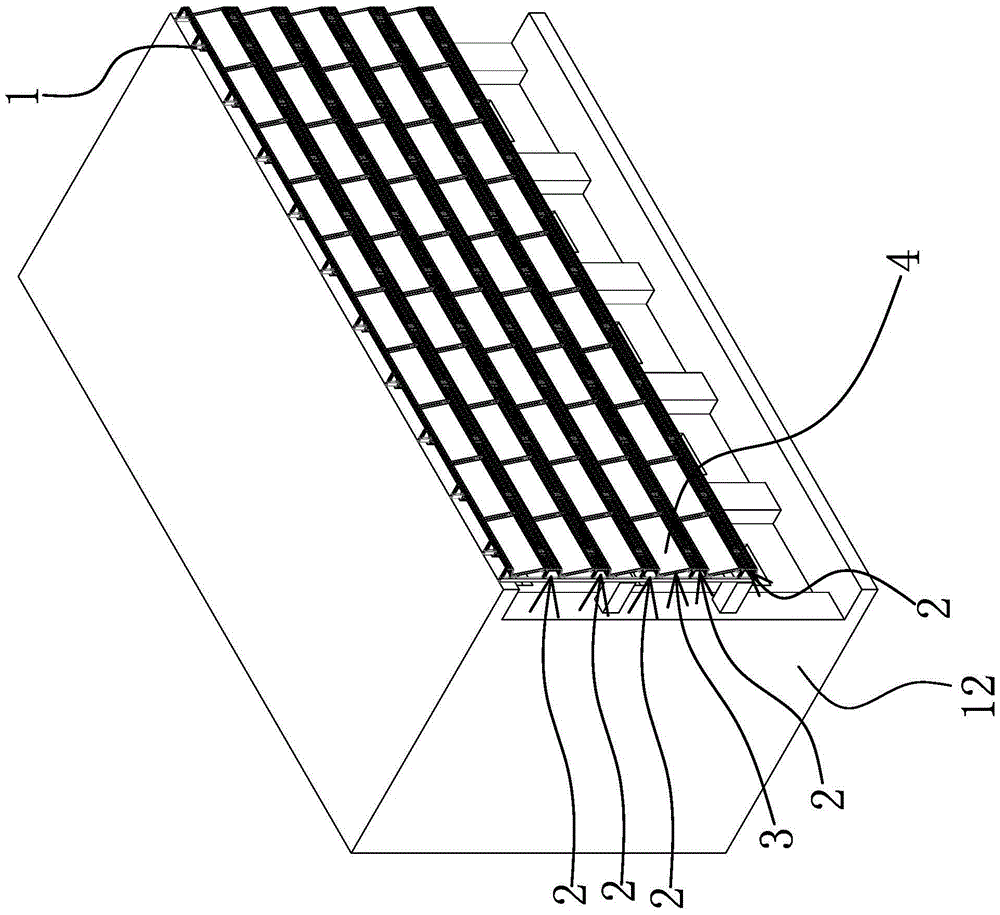 curtain wall of a building