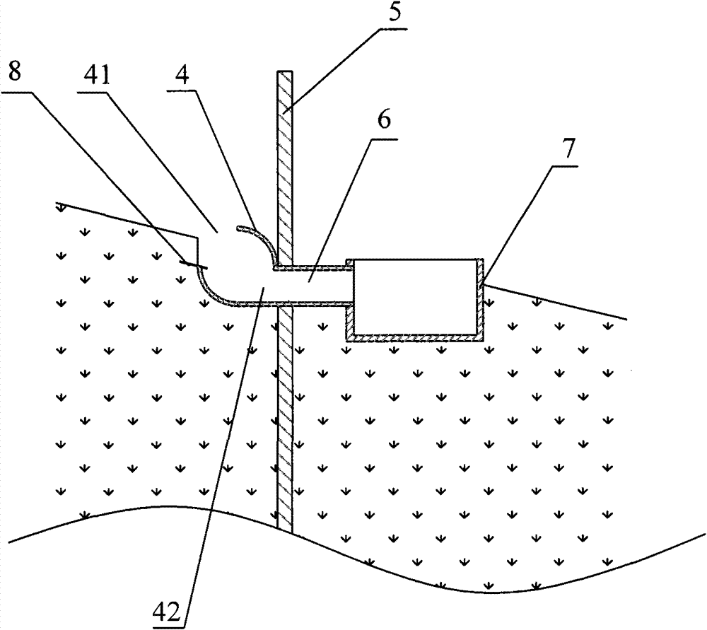 Construction method of sloping surface runoff field
