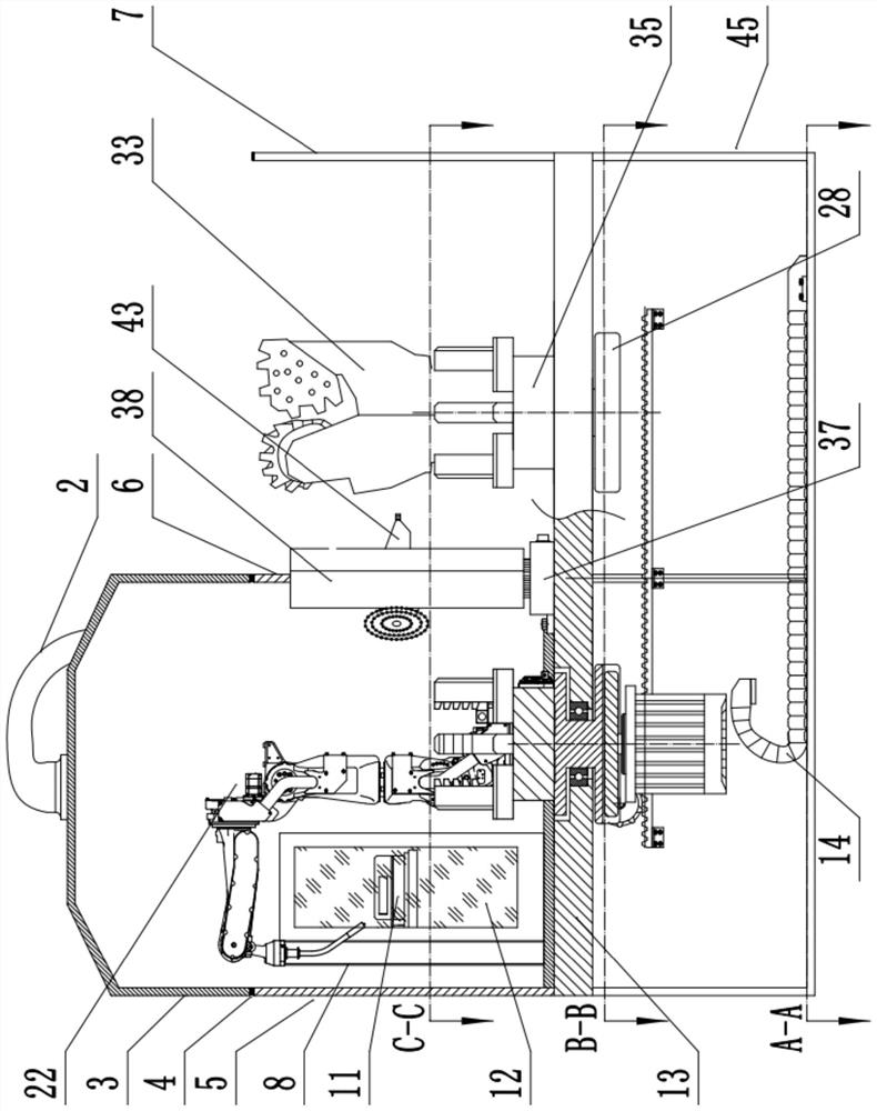 A double-station automatic tooth palm welding and process grinding equipment and welding method