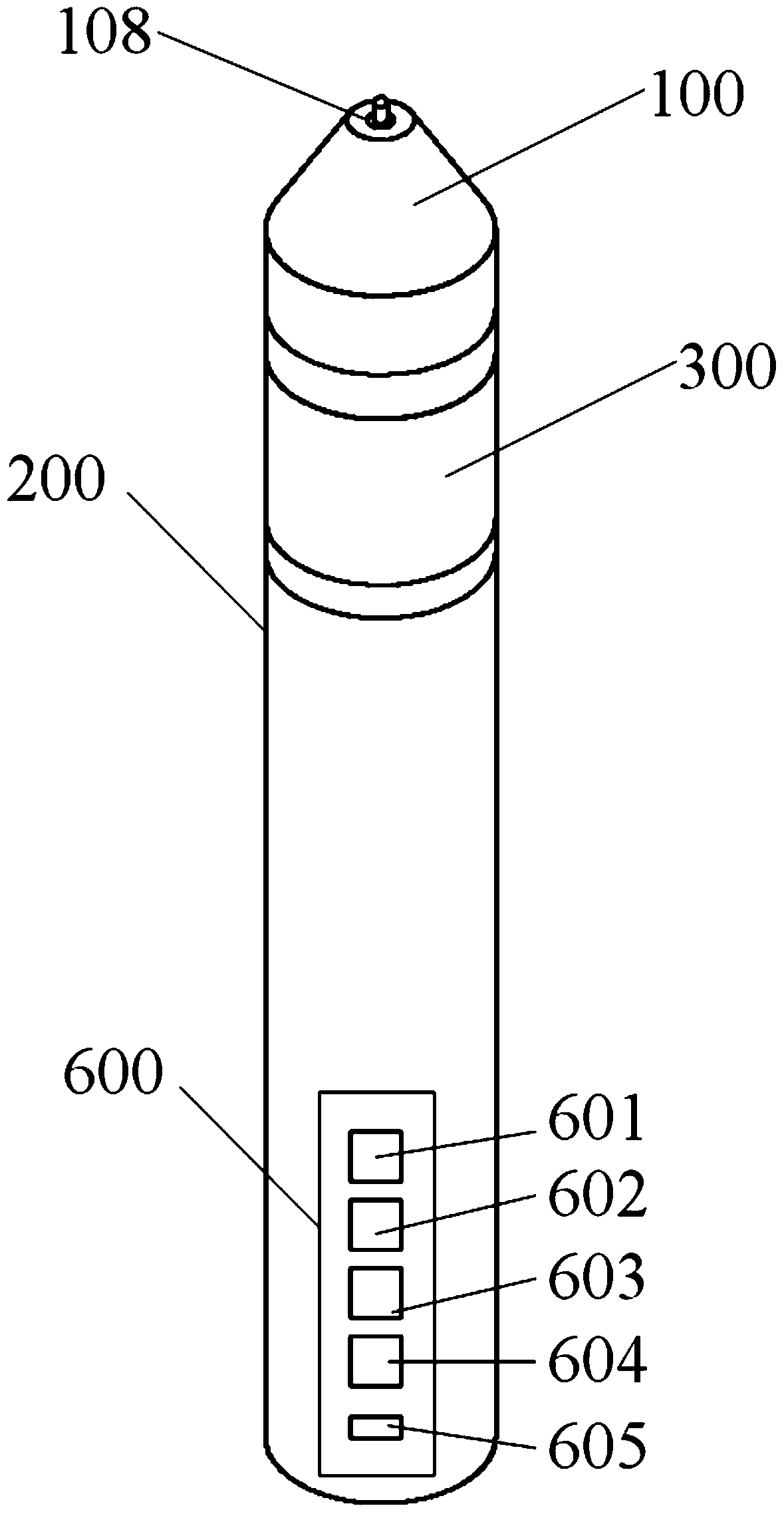 A portable blind writing and marking device