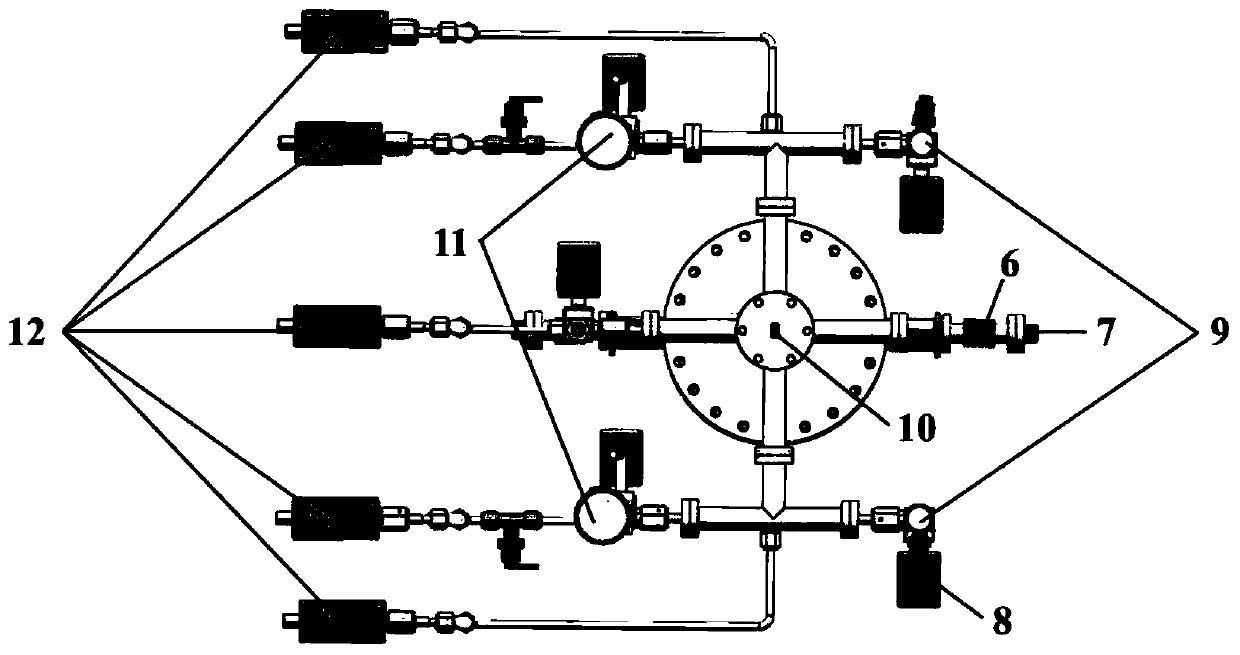 Ultrasonic fluidized atomic layer deposition device for fully dispersed coating of micro-nano particles