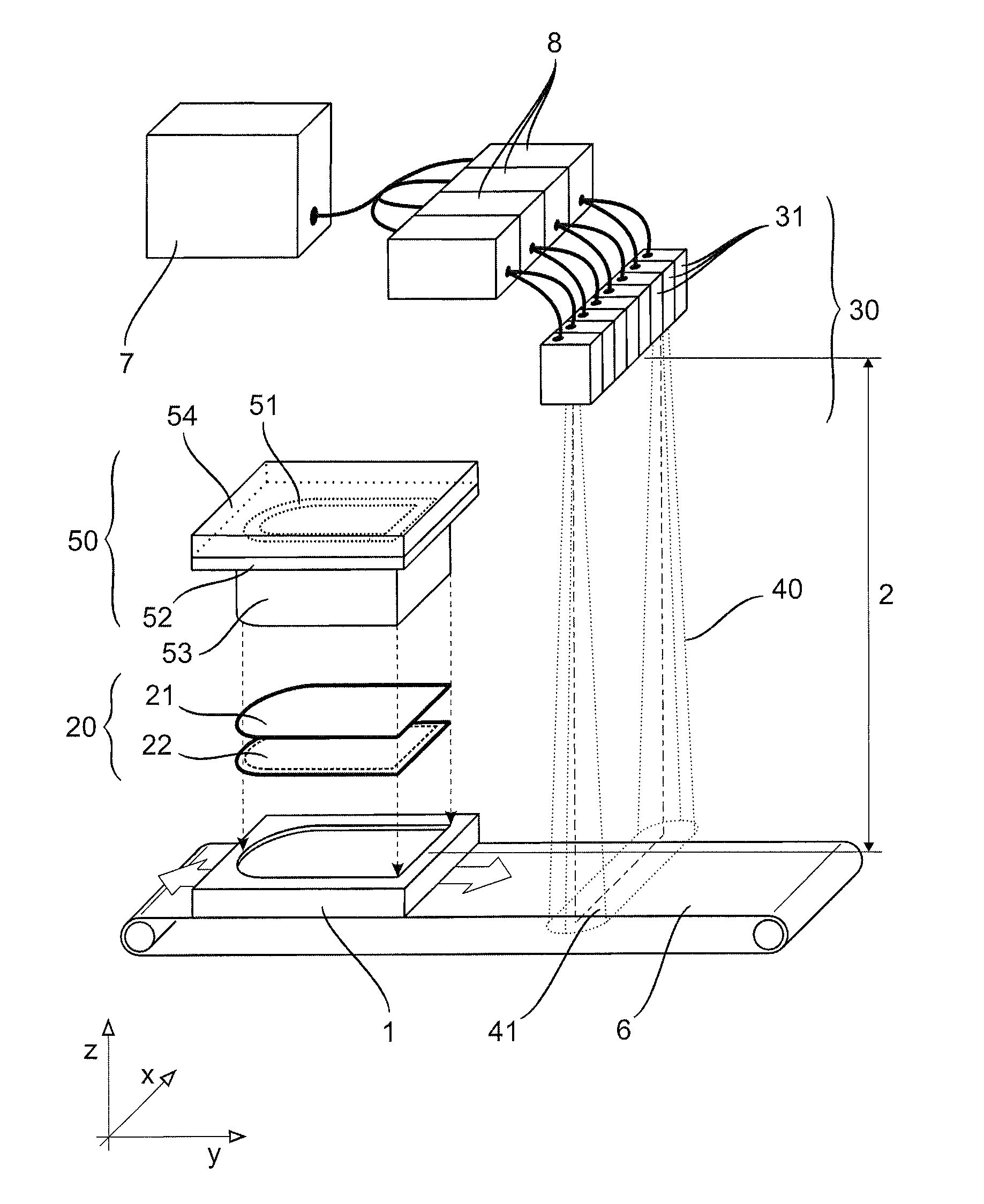 Apparatus for joining two workpiece parts along a weld by means of transmission welding