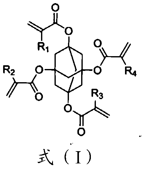 Adamantane derivative monomer, color photoresist and preparation method thereof, color filter