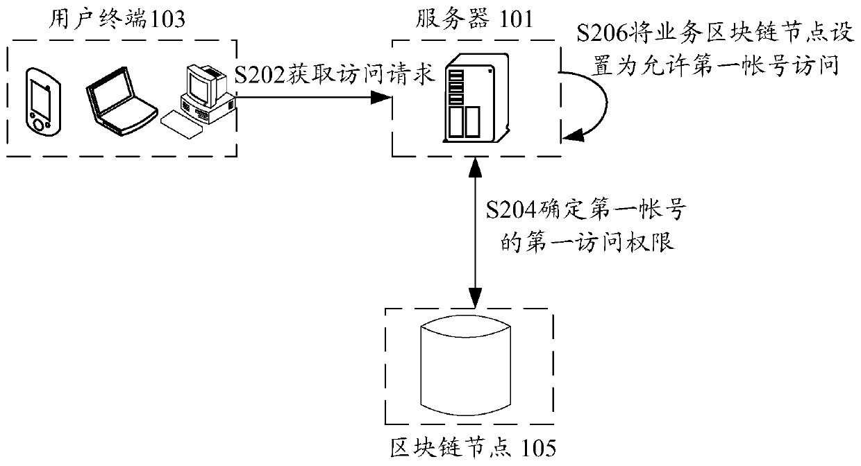 Block chain access authentication method and device, storage medium and electronic device