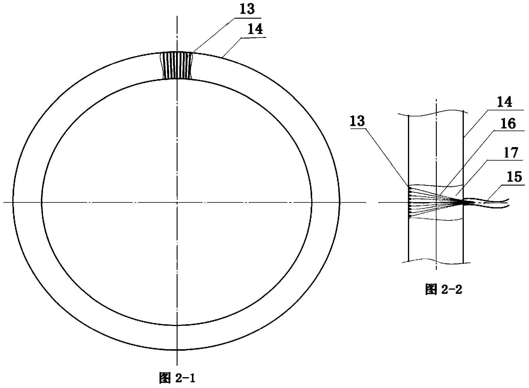 Device and method for automatically detecting ultrasonic phased array of gas storage well
