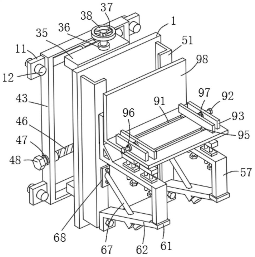 Disassembling and assembling mechanism for air conditioner outdoor unit and disassembling and assembling method