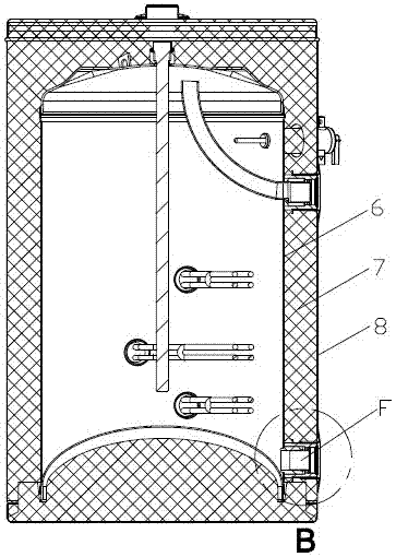 Anti-rust pipe seat structure and water heater adopting the structure