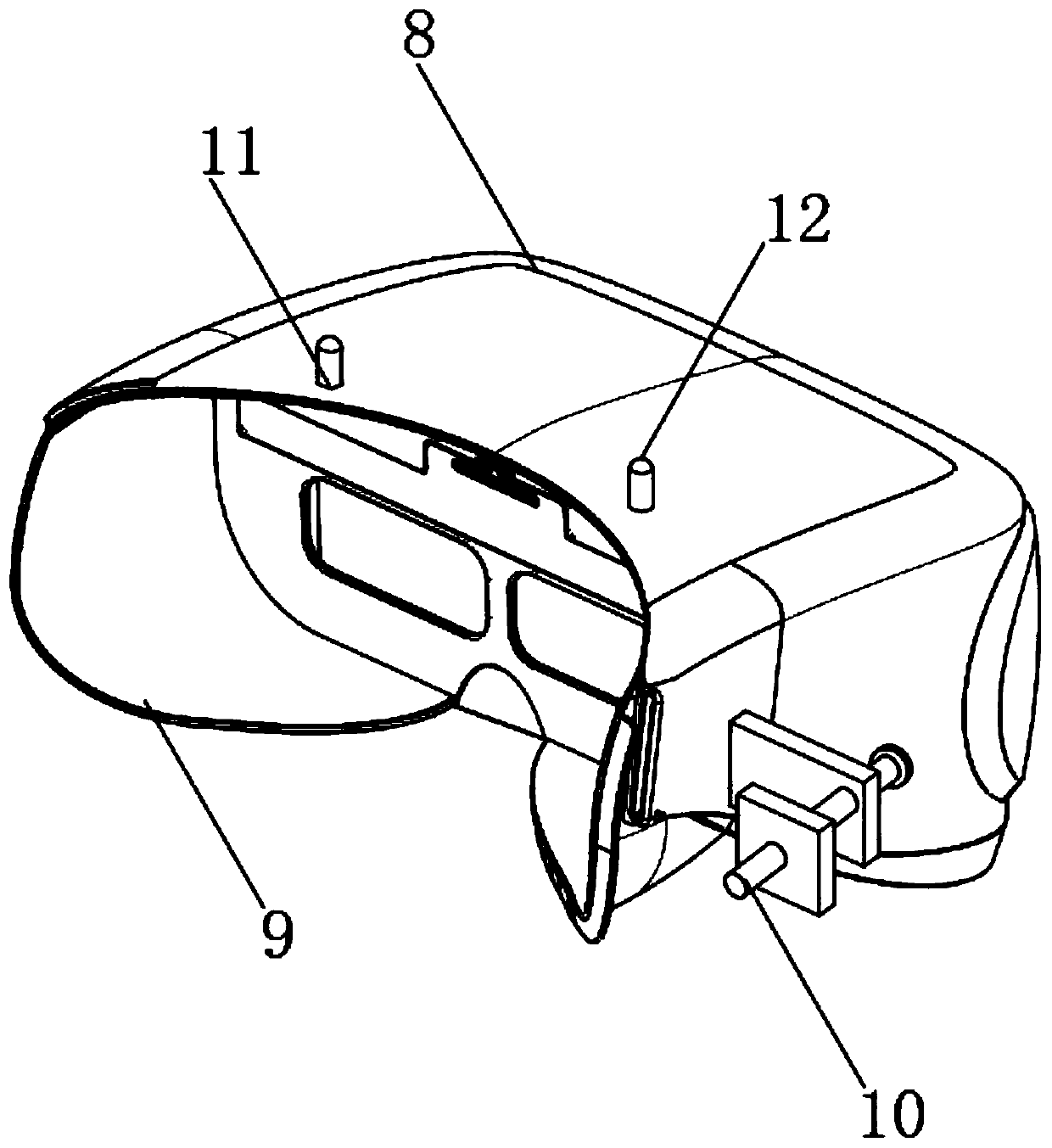 Head-mounted VR intelligent device and wearing method thereof
