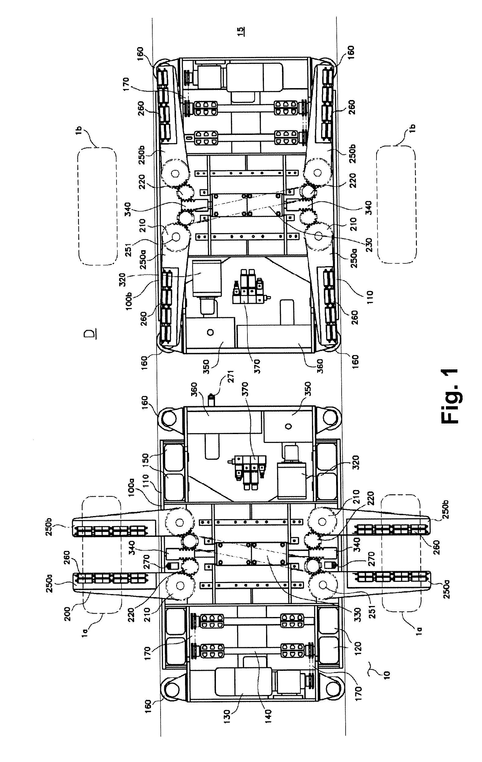 Apparatus For Transporting A Motor Vehicle In A Parking System