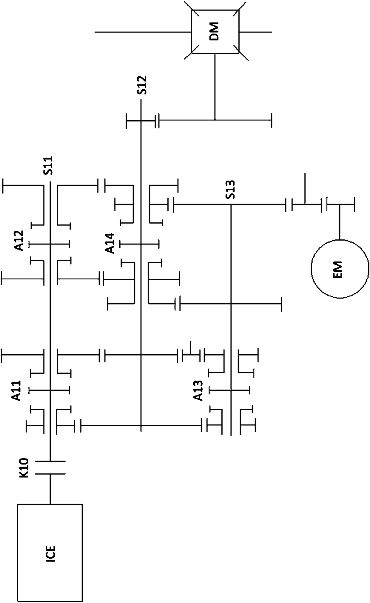 Hybrid powertrain and hybrid vehicle