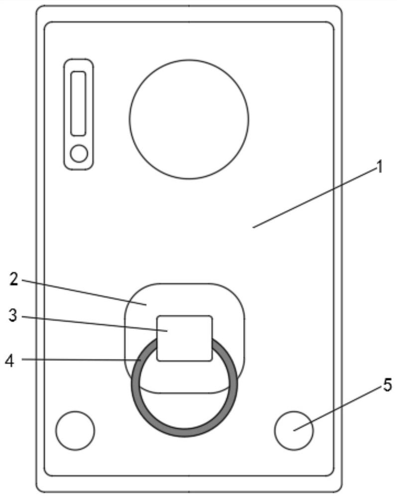 Anti-theft mobile phone shell capable of reducing electromagnetic interference based on phase change principle