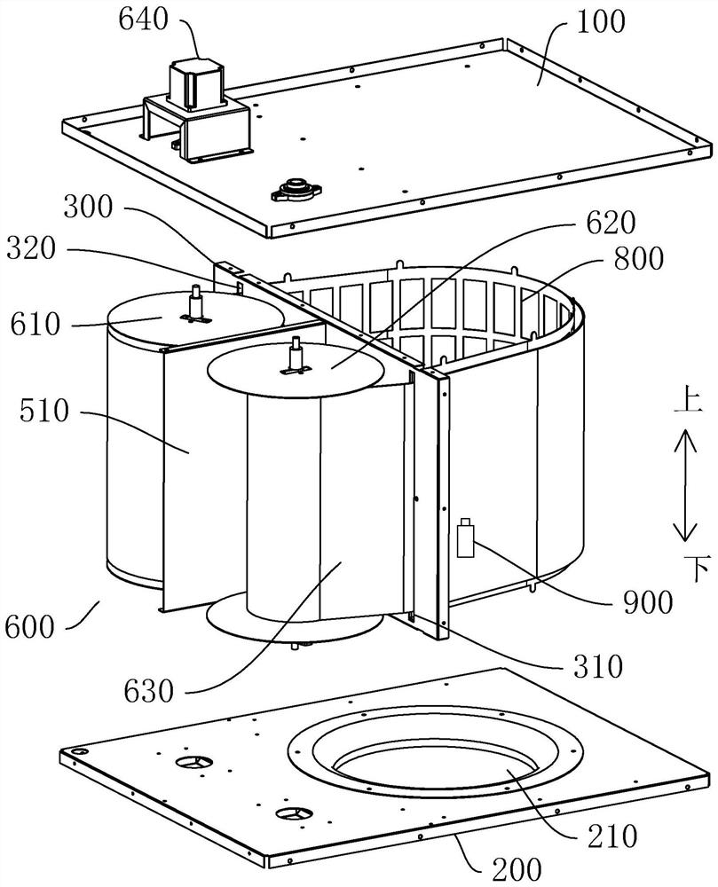 Module structure capable of automatically replacing filter screen and fresh air ventilator