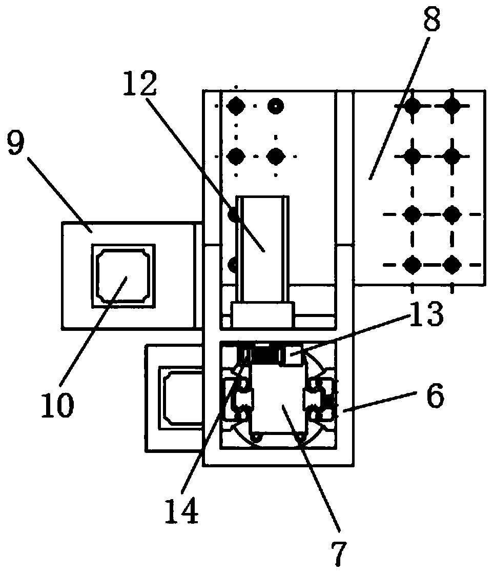Scrap clearing device for ironwork machining and using method thereof