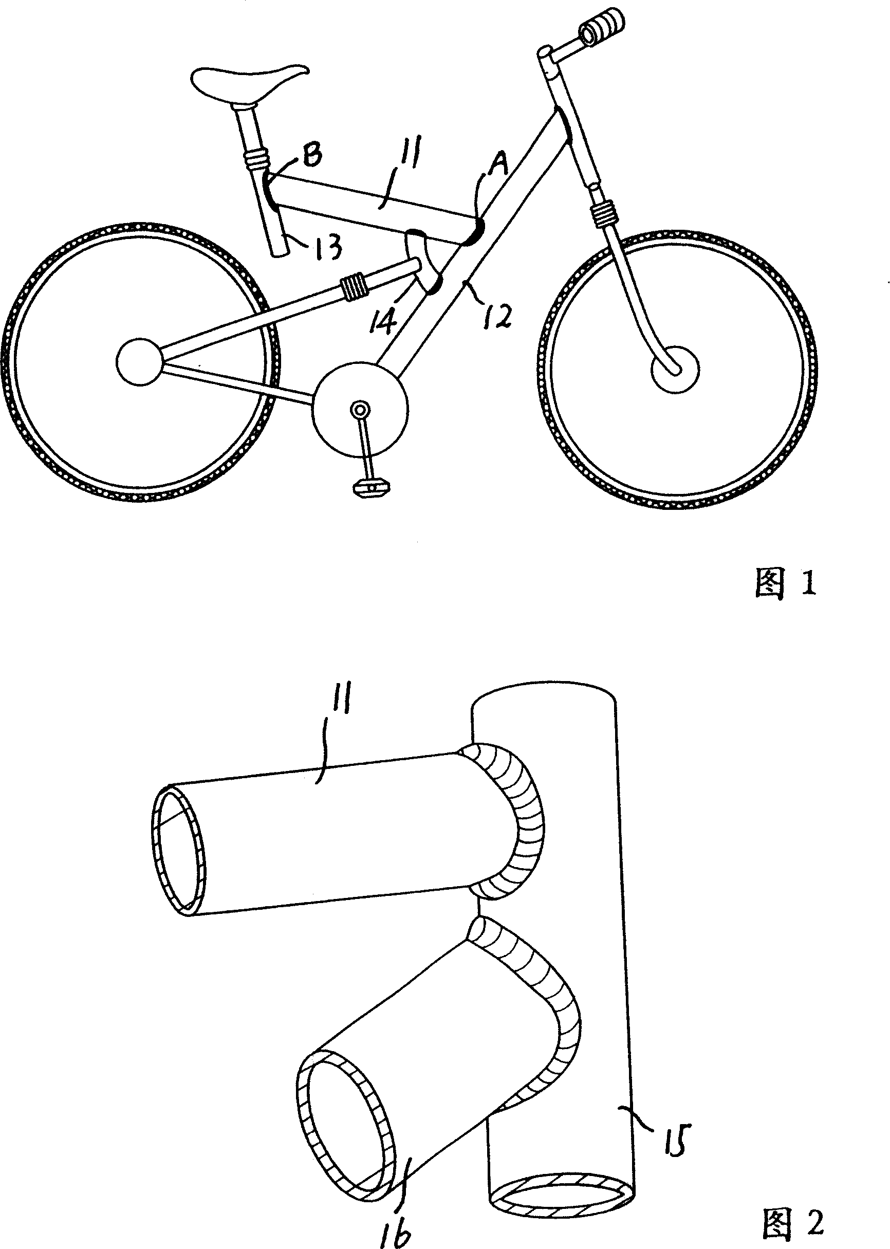 Sleeve type bicycle frame