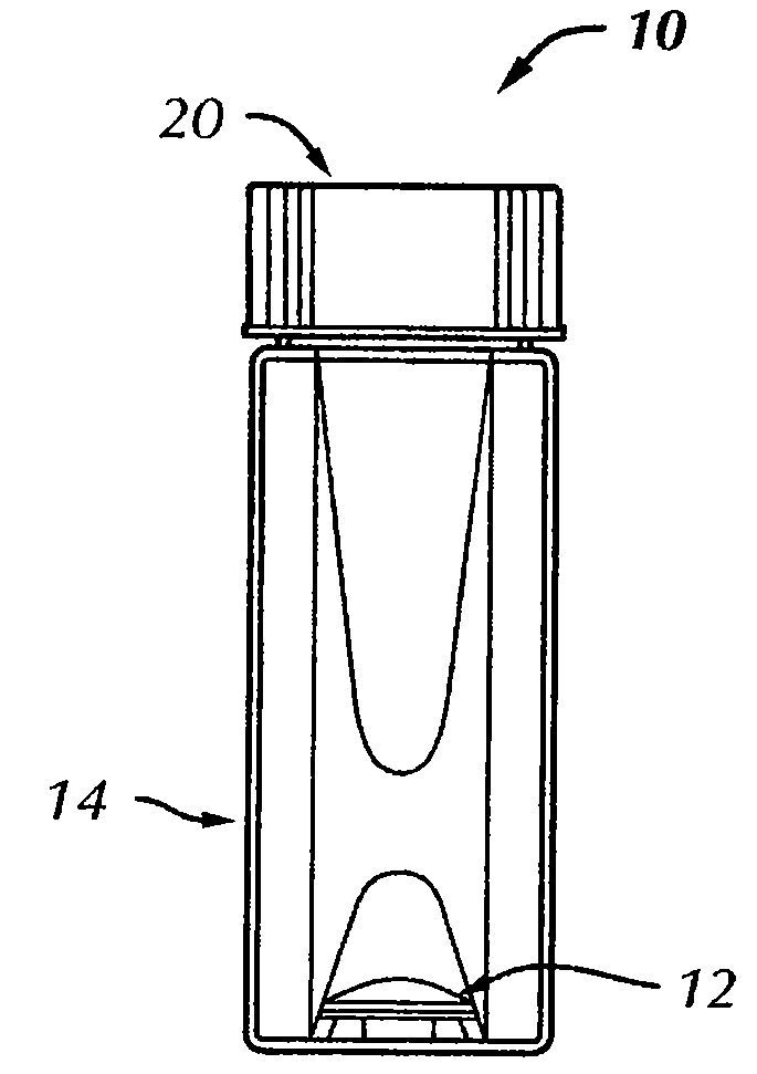 Apparatus and method for in vitro storage of a cornea