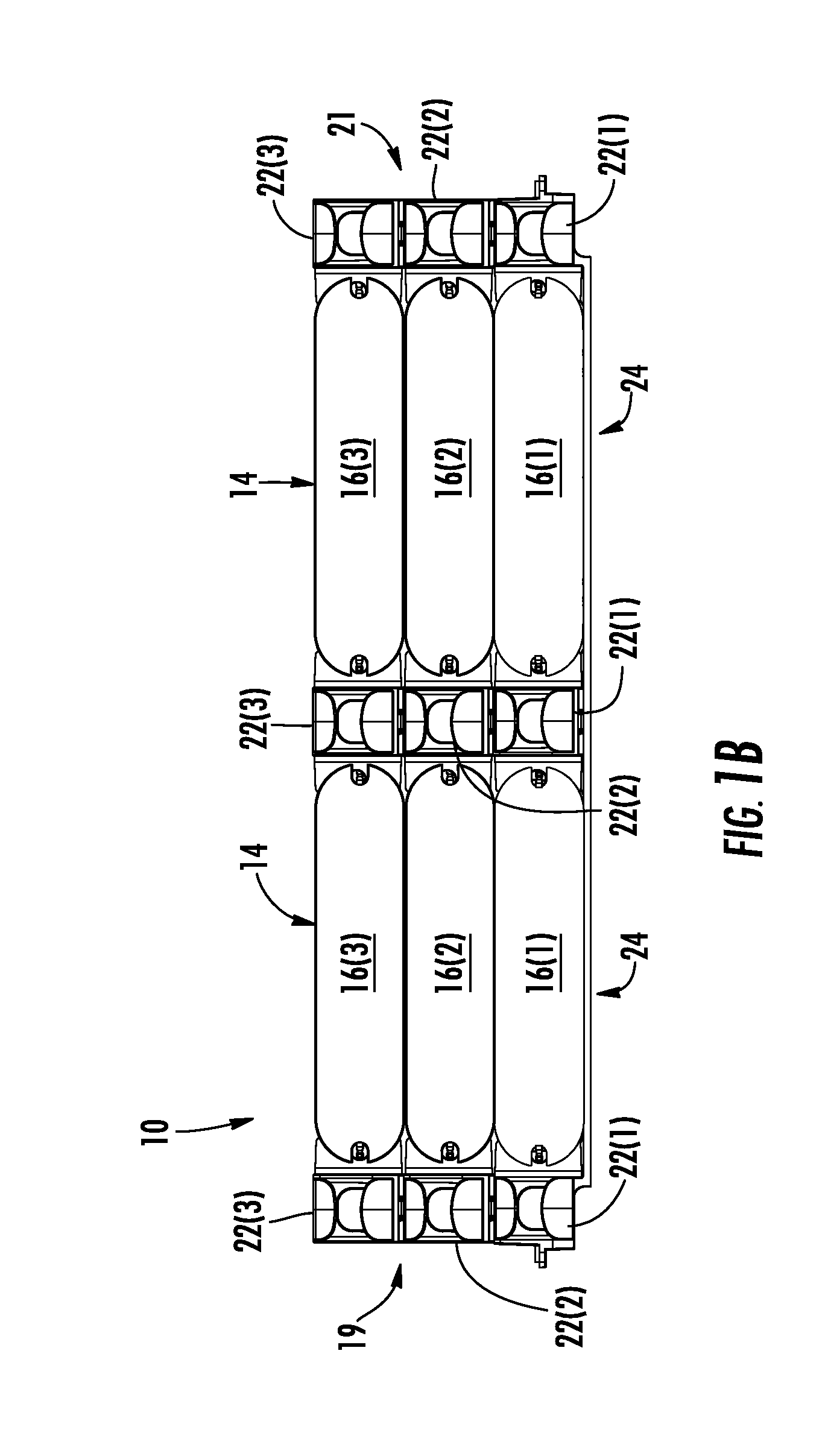 Stackable shelves for a fiber optic housing, and related components and methods