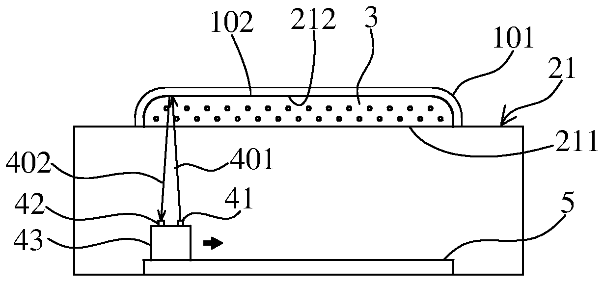 Glass profile measuring device and its measuring method