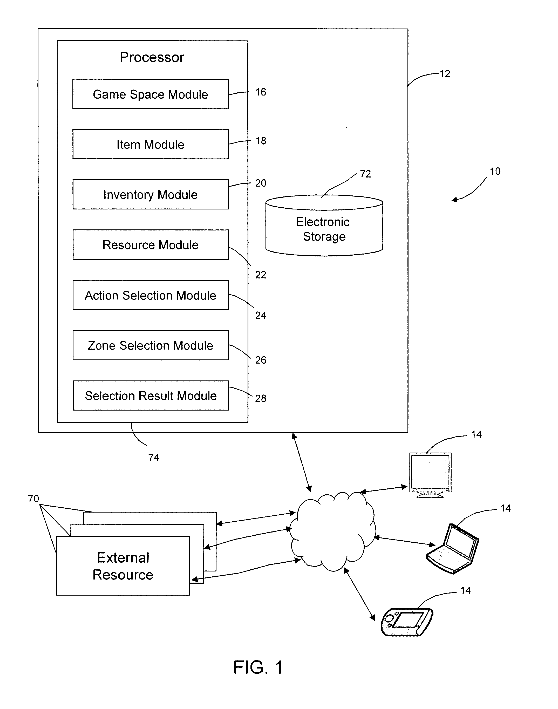 System and method for presenting a game space with discoverable items to be prospected