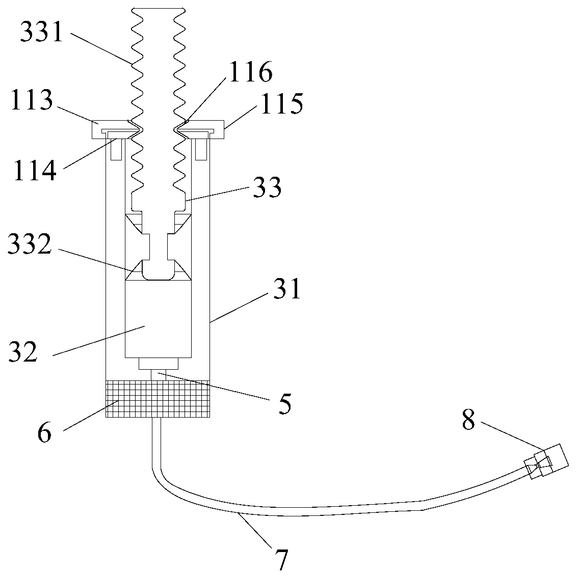 Special surface anesthetization apparatus for anesthetic laryngoscope