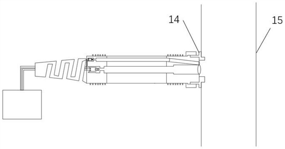 Near back scattering type vehicle-mounted particulate matter sensor and exhaust pipe