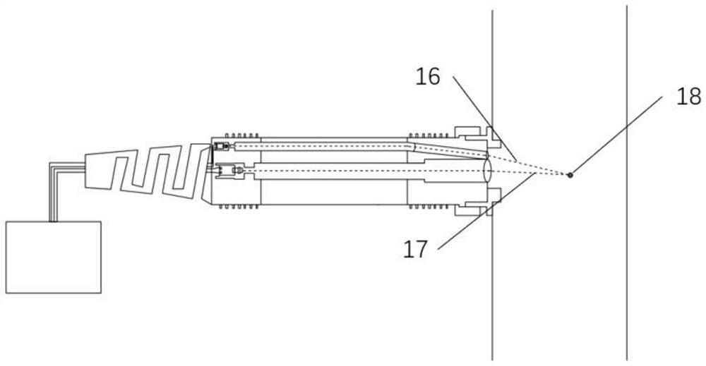 Near back scattering type vehicle-mounted particulate matter sensor and exhaust pipe