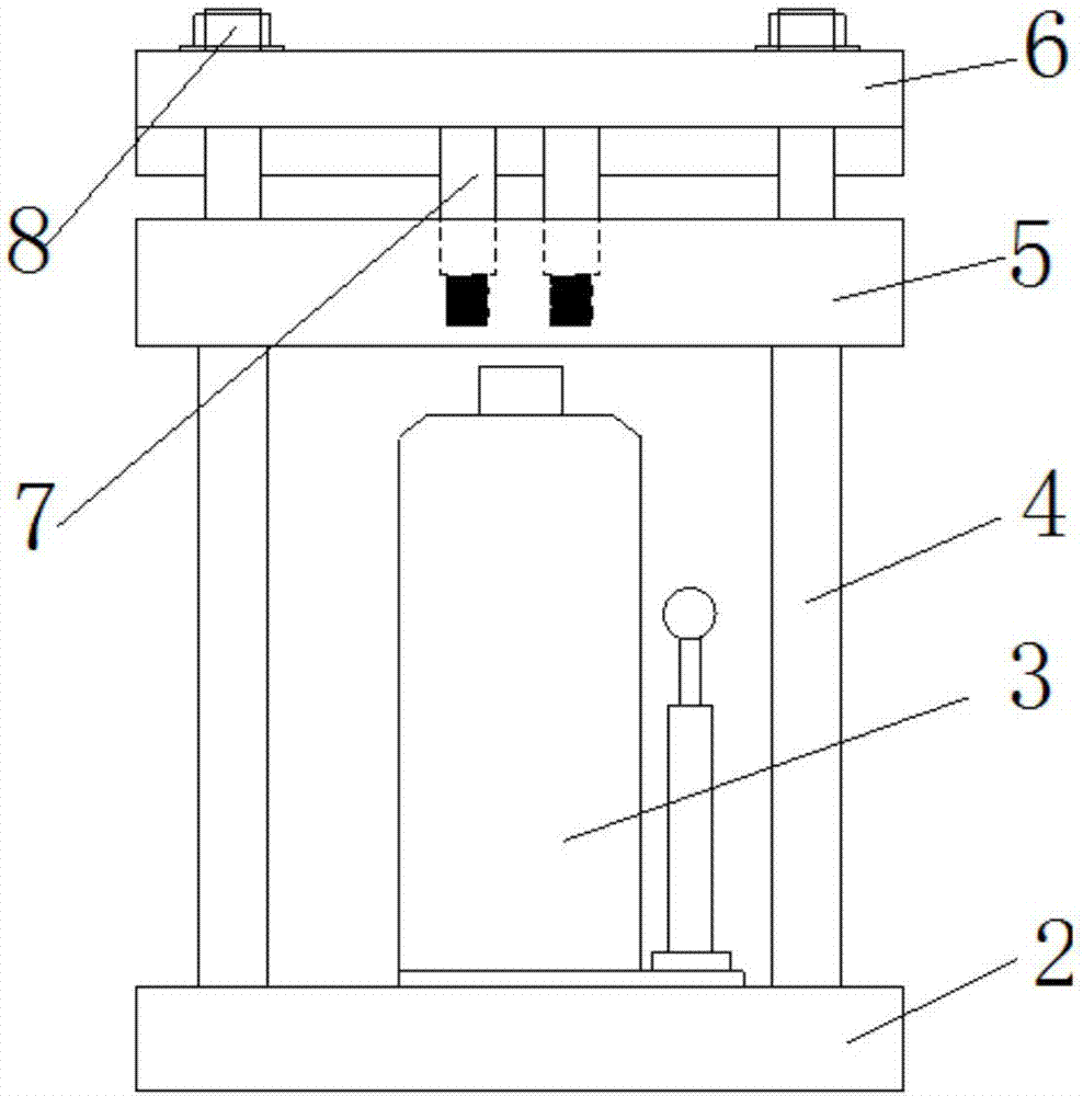 Machining mold and method for overlapping ''Z''-shaped bend on lightning protection belt