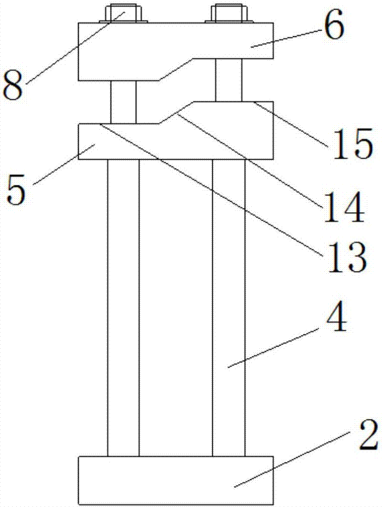 Machining mold and method for overlapping ''Z''-shaped bend on lightning protection belt