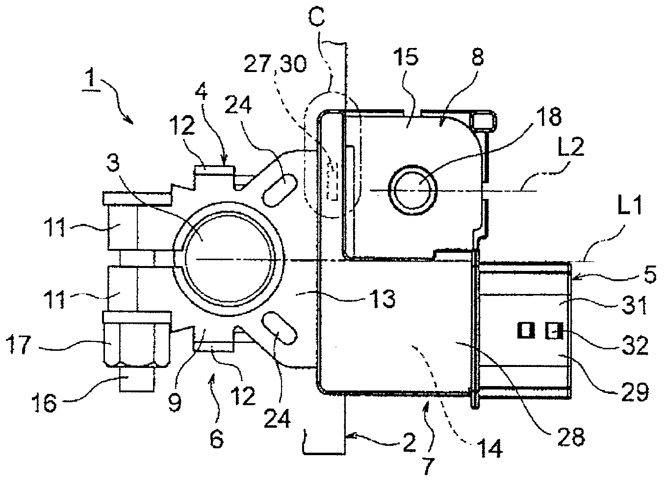 Battery terminal with current sensor