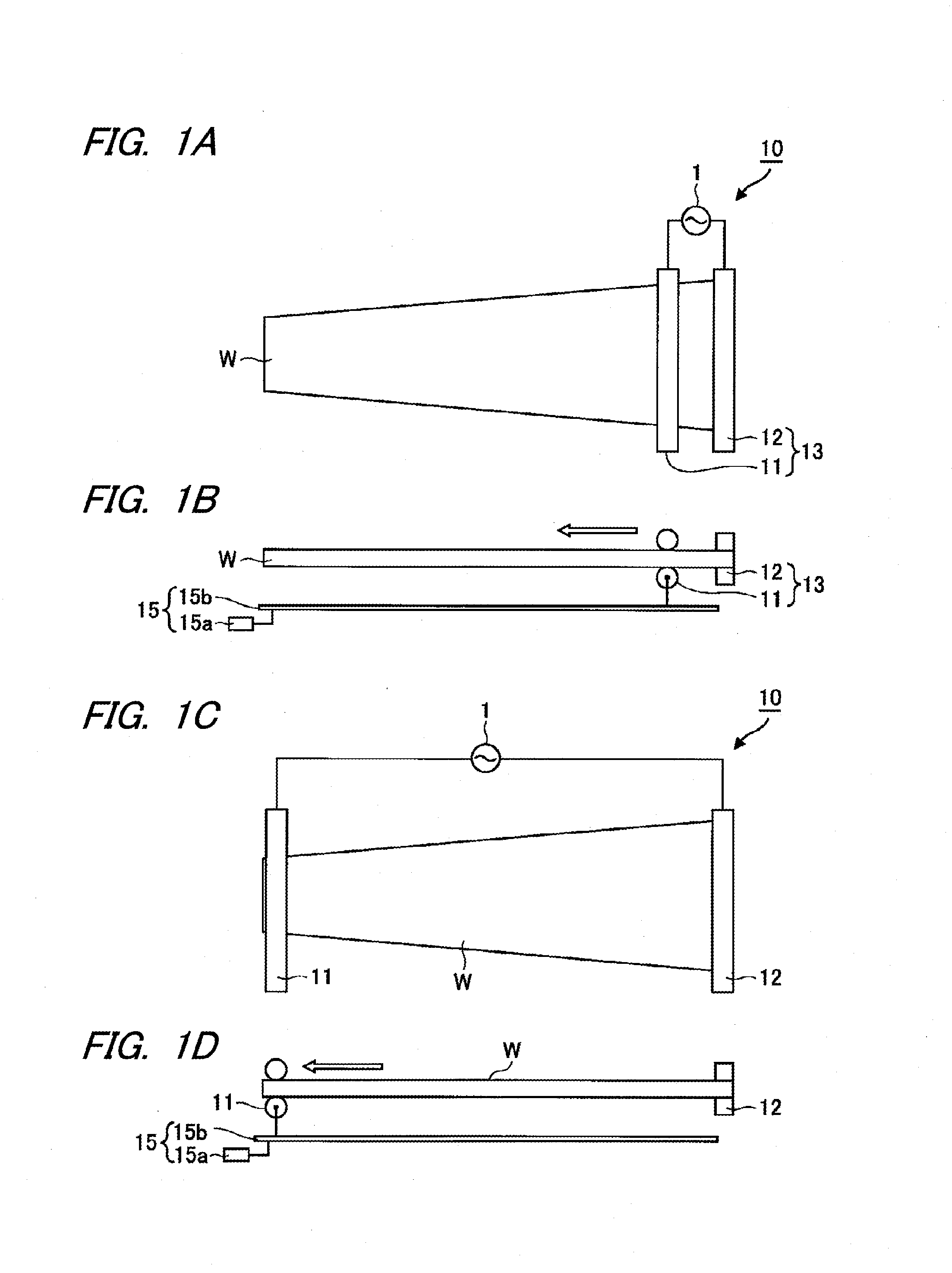 Current applying apparatus, current applying method and direct resistance heating apparatus