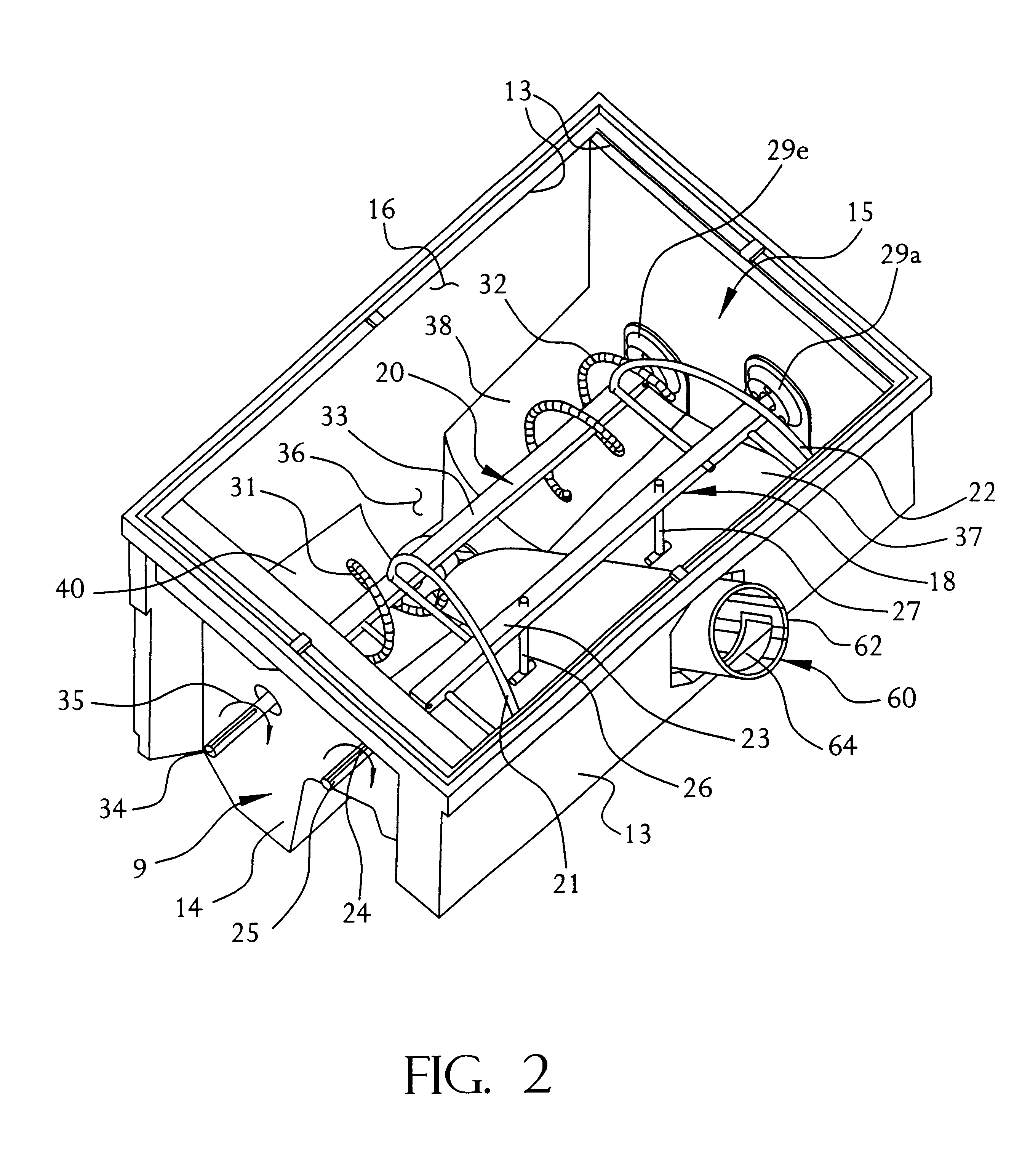 Apparatus for removal of ice from a storage bin