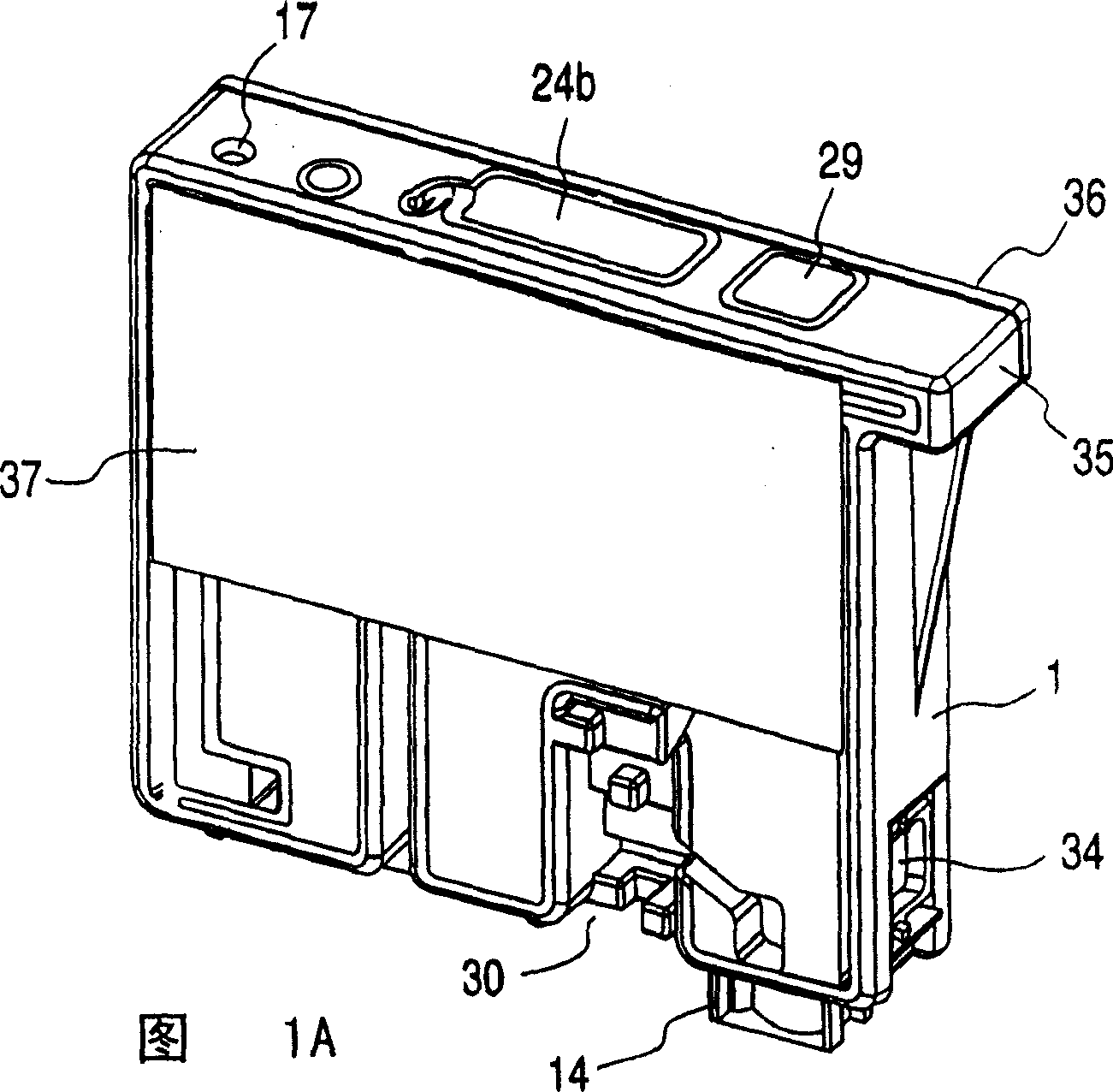 Ink cartridge for ink jet recording device