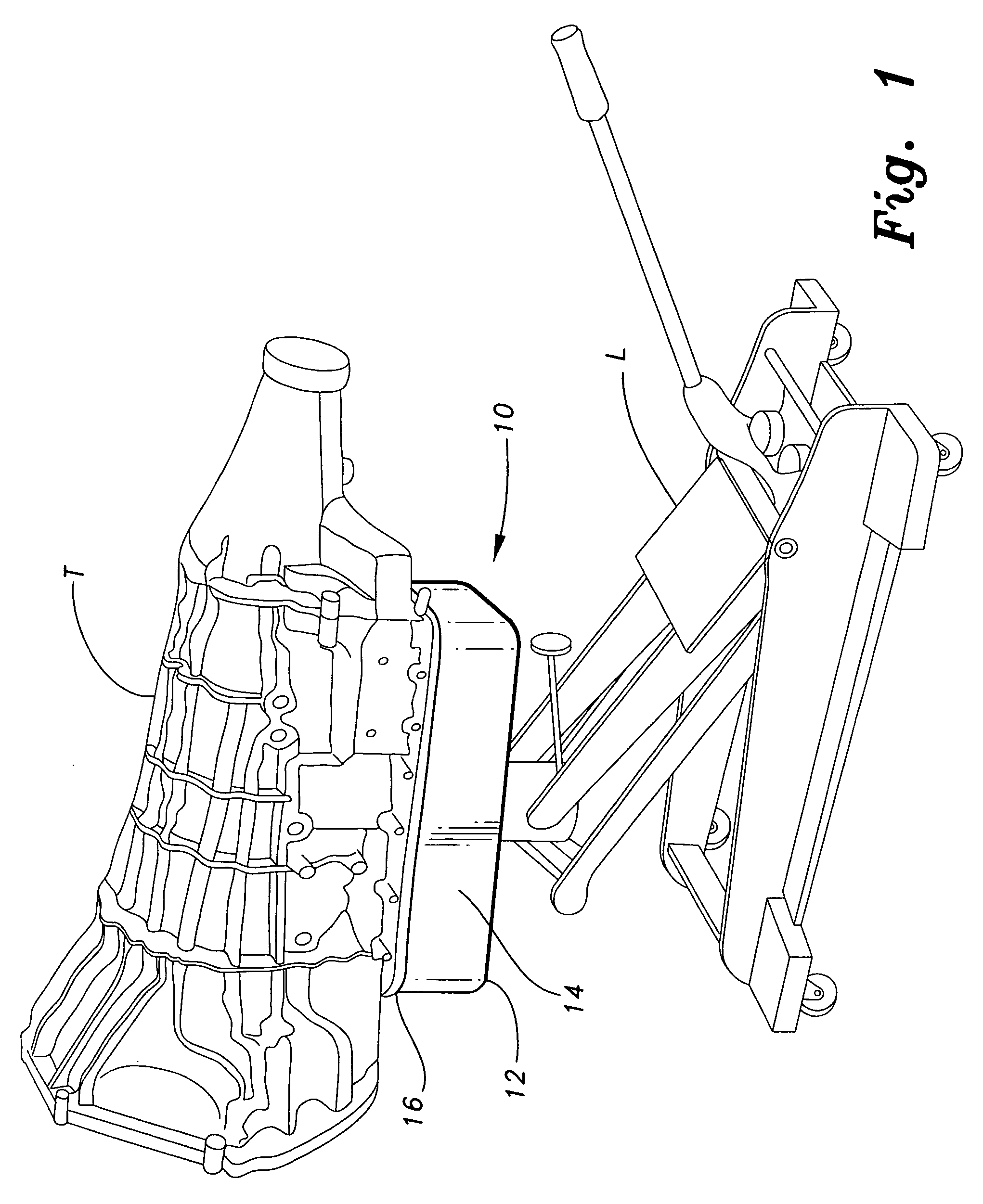 Stabilizer to aid in installation and removal of a transmission